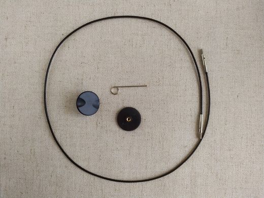 Кабель для знімних спиць Knit Picks чорний, 150 см