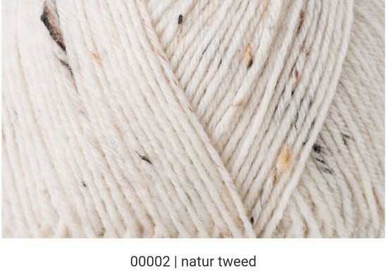 Regia 4-ply Tweed, 100 грамм, Натуральный, 00002