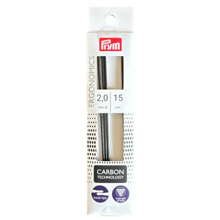 Шкарпеткові карбонові спиці Prym, 15 см, 2,0 мм