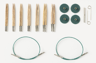 Набор укороченных съемных кубических спиц Knit Picks Sunstruck Wood