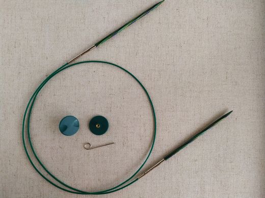 Трос для съемных спиц Knit Picks зеленый , 100 см