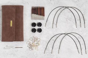 Набор укороченных съемных спиц Knit Picks Cocobolo Clutch