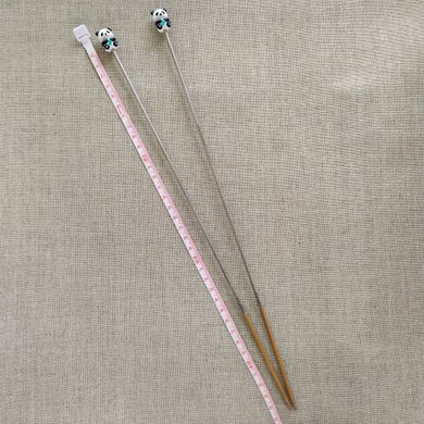 Конструктор прямих спиць с заглушками Панда Hiya Hiya, Small (спиці від 2,75 до 5,0 мм)
