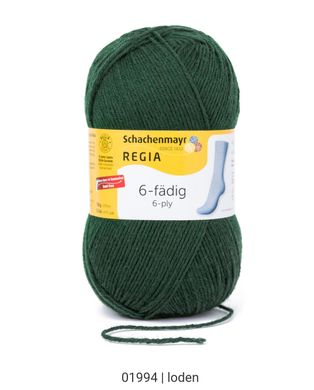 Regia 6-ply, Зеленый хвойный, 01994