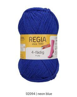 Regia 4-ply 50 грамм, Электрик, 02094