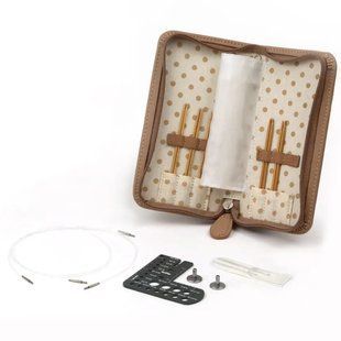 Набор тонких укороченных бамбуковых спиц Tulip CarryC Fine Gauge