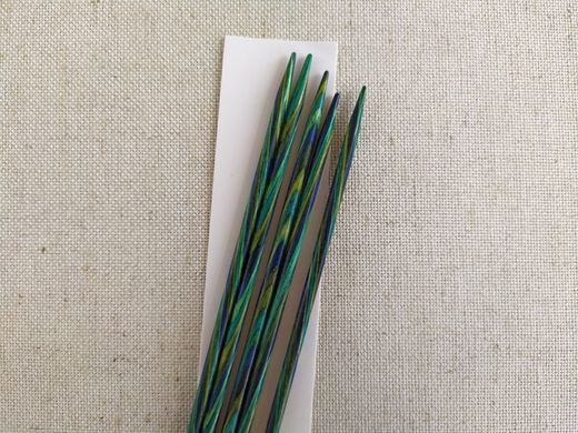 Чулочные спицы Knit Picks Caspian Wood, 20 см, 4,0 мм