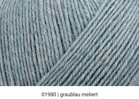 Regia 4-ply, Сіро-блакитний джинс, 01980